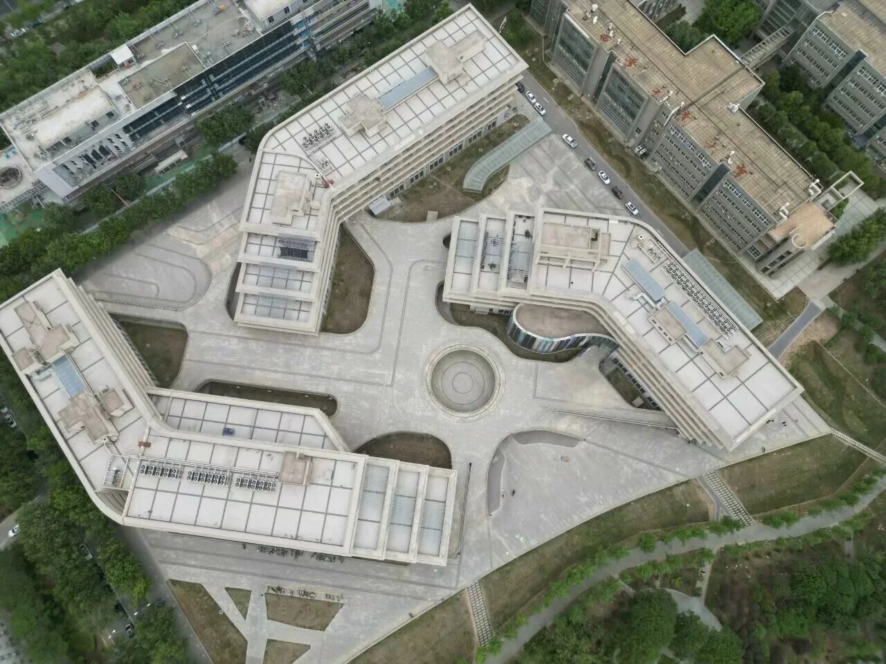 西安工业大学校园建筑俯视